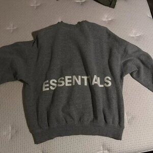 Fear of God Essentials Crewneck Sweatshirt - Heather Grey - Medium